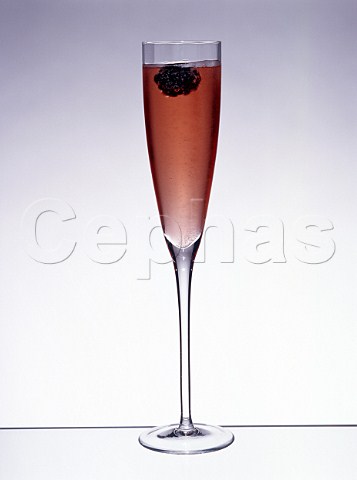 Cocktail Kir Royale  Glass Flute
