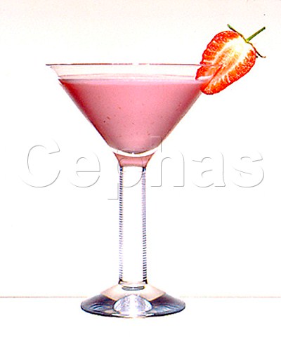 Cocktail Pink Forest  Glass Martini