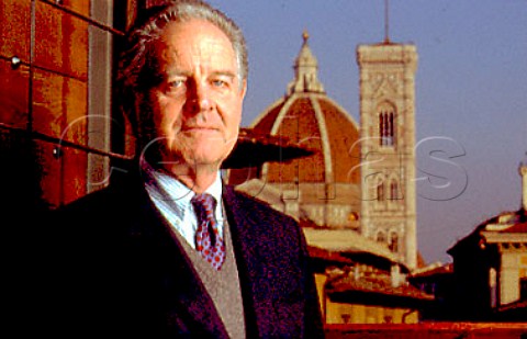Marchese Piero Antinori in front of   Florence Cathedral Tuscany Italy
