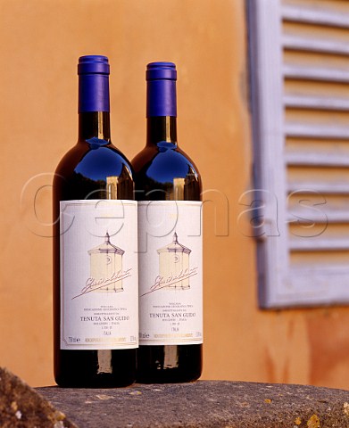 Bottles of Guidalberto 2001 of Tenuta San Guido    Bolgheri Tuscany Italy   Bolgheri