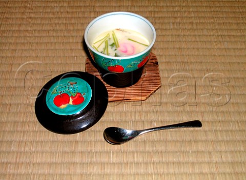 Japanese Chawanmushi savoury steamed custard