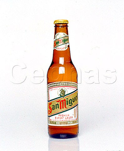 Bottle of San Miguel lager