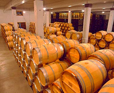 Barrel cellar of Fernando Remrez de Ganuza   Samaniego Alava Spain   Rioja Alavesa