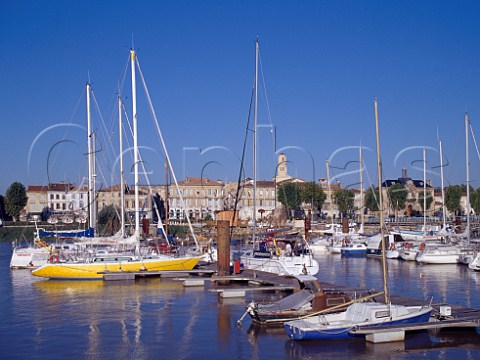 Boats in the harbour at Pauillac   Gironde France  Mdoc  Bordeaux