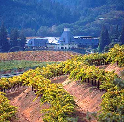 Chateau Souverain viewed from its vineyard   Geyserville Sonoma Co California  Alexander Valley