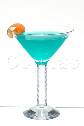 Cocktail Bluebird   Glass Martini