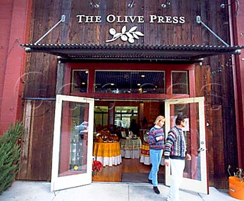 Shop front of The Olive Press   Glen Ellen Sonoma California