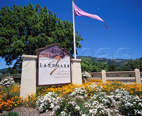 Entrance to Landmark Vineyards winery   Kenwood Sonoma Co California