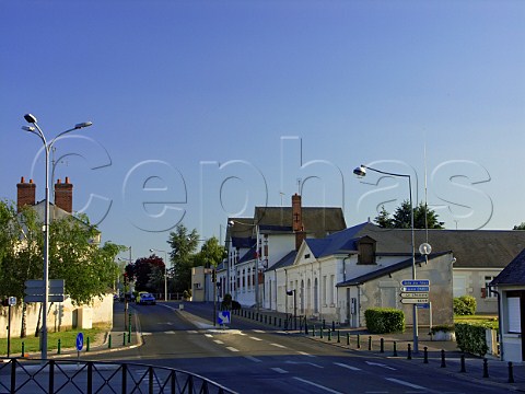 Main street in Chailles near Blois   LoireetCher France  Touraine