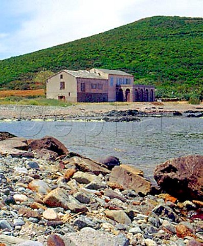 Winery of Domaine Pieretti on the shore at   Santa Severa Luri HauteCorse Corsica France   Vin de CorseCoteaux du Cap Corse