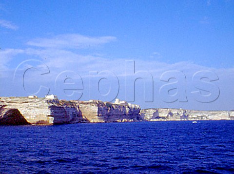 The clifftop town of Bonifacio CorseduSud   Corsica France