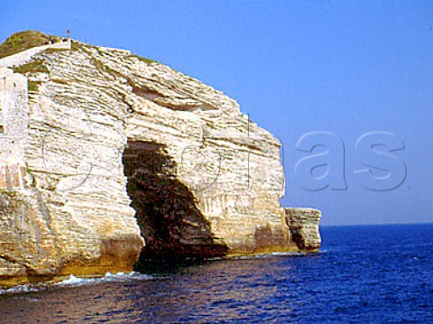 Sea cave at Bonifacio CorseduSud Corsica France