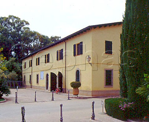 Building which houses the Marchese di Villamarina   bottle ageing cellar of Sella  Mosca   Alghero Sardinia Italy