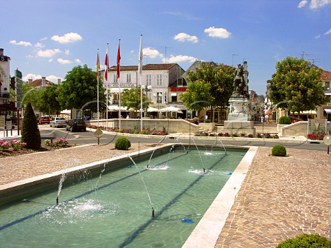 Fountains in the centre of Cognac Charente France   PoitouCharentes