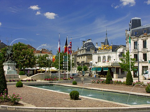 Fountains in the centre of Cognac Charente France   PoitouCharentes