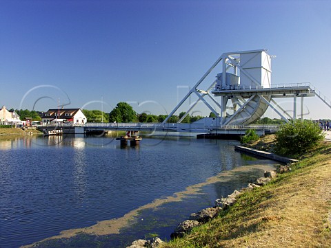 Pegasus Bridge at Ouistreham The original bridge was the first objective to be captured as part of the allied DDay landings 6 June 1944 The new bridge is similar in design to the orginal but larger Calvados France Basse Normandie