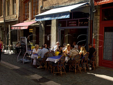 Small Bouchon restaurants in Rue StJean Lyon  Rhne France  RhneAlpes