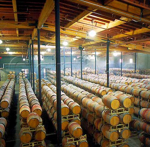 Barrel cellar of Montevina Winery   Plymouth Amador Co California    Shenandoah Valley  Sierra Foothills