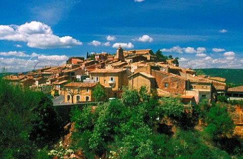 Village of Roussillon Vaucluse France  Ctes du Lubron
