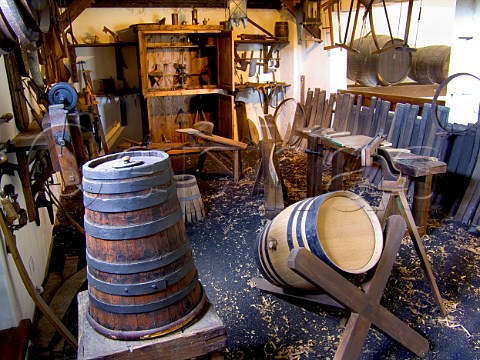 Traditional wine barrel workshop Bodegas El Grifo   Lanzarote Canary Islands Spain  Lanzarote