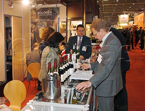 One of many France stands at the London   International Wine  Spirits Fair 2005