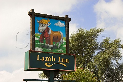 Pub sign outside the Lamb Inn Pevensey East   Sussex England