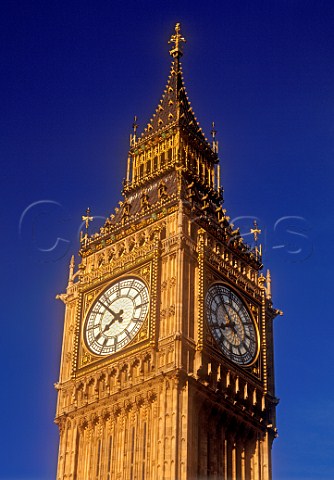 Big Ben St Stephens Tower at the Houses of   Parliament London UK