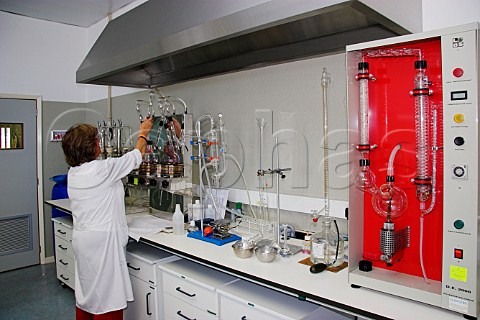 Laboratory at Mercs winery of the Madeira Wine   Company Funchal Madeira Portugal