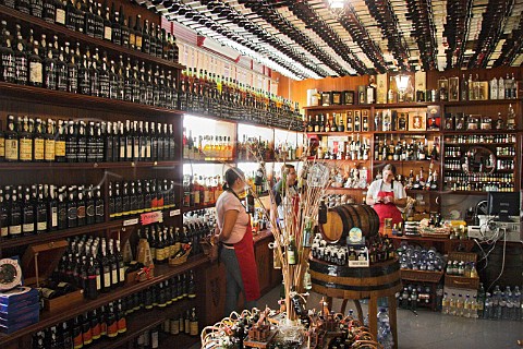 Wine shop in the Mercado dos Lavradores Funchal   Madeira Portugal