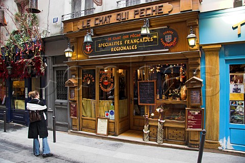 Restaurant Le Chat Qui Peche on Rue de la Huchette Paris France