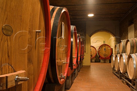 Barrel cellar of Attilio Ghisolfi Monforte dAlba   Piemonte Italy Barolo