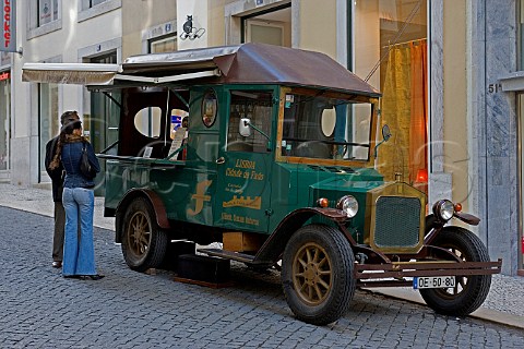 Old truck used to promote Fado Lisbon Portugal