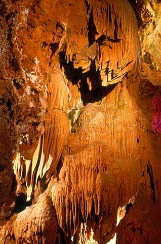 Stalactites in the Grottes de StCzairesurSiagne AlpesMaritimes   France