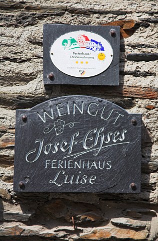 Sign outside Weingut Josef Ehses TrabenTrarbach   Germany  Mosel