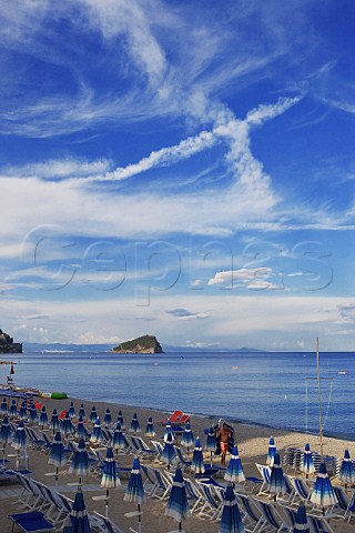 Sportorno beach near Savona Liguria Italy