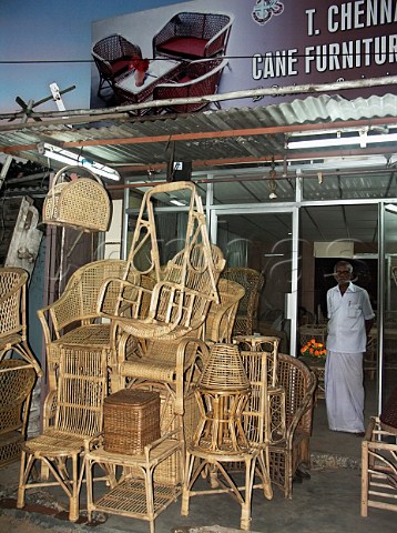 Cane furniture shop Chennai Madras India