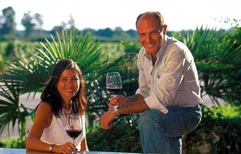 Salvatore Avallone and sister Maria Ida   of Villa Matilde winery Cellole   Campania Italy