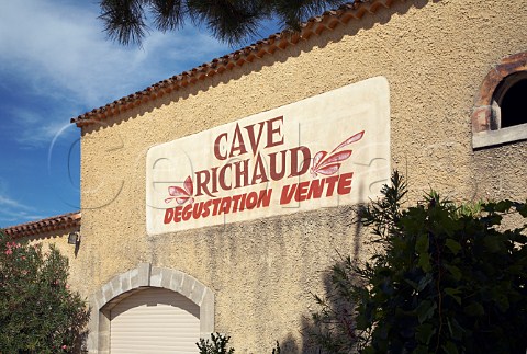 Sign on wall of winery of Marcel Richaud at   Cairanne Vaucluse France Cairanne  Ctes du   RhneVillages