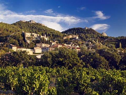 Village of Gigondas on the slopes of the Dentelles   de Montmirail Vaucluse France Gigondas  Ctes du   RhoneVillages