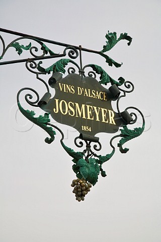 Sign outside Domaine Josmeyer Wintzenheim   HautRhin France  Alsace