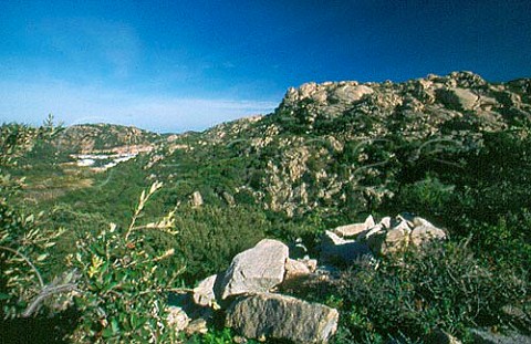Rocky landscape on the Costa Smeralda Sardinia Italy
