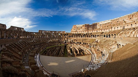 Interior of the Colosseum Rome Italy