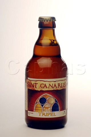 Bottle of Sint Canarus Tripel beer Belgium