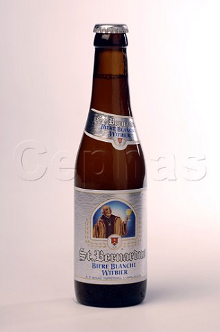 Bottle of St Bernardus wheat beer Belgium