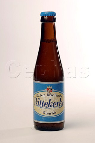 Bottle of Wittekerke wheat beer Belgium