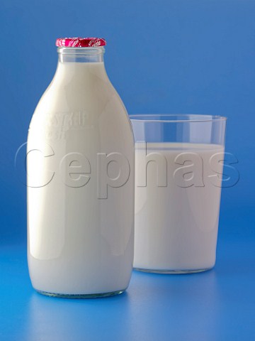 Pint and glass of Milk