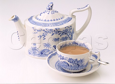 China Teapot with cup and saucer