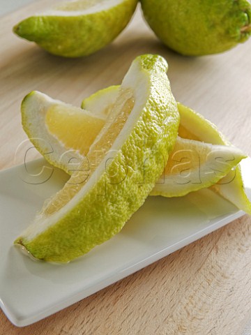 Slices of Sicilian lemon