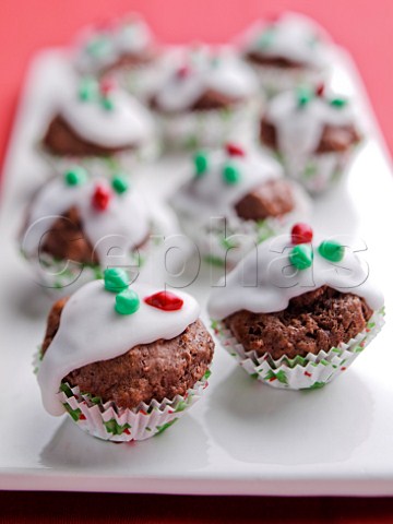 Christmas Decorated mini muffins