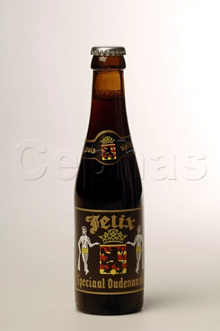 Bottle of Felix Speciaal Oudenaards beer Belgium